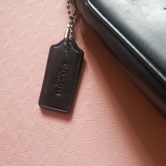 Coach Nolita 22 With Cut Out Tea Rose - with Gunmetal Chain - Picture 8 of 14